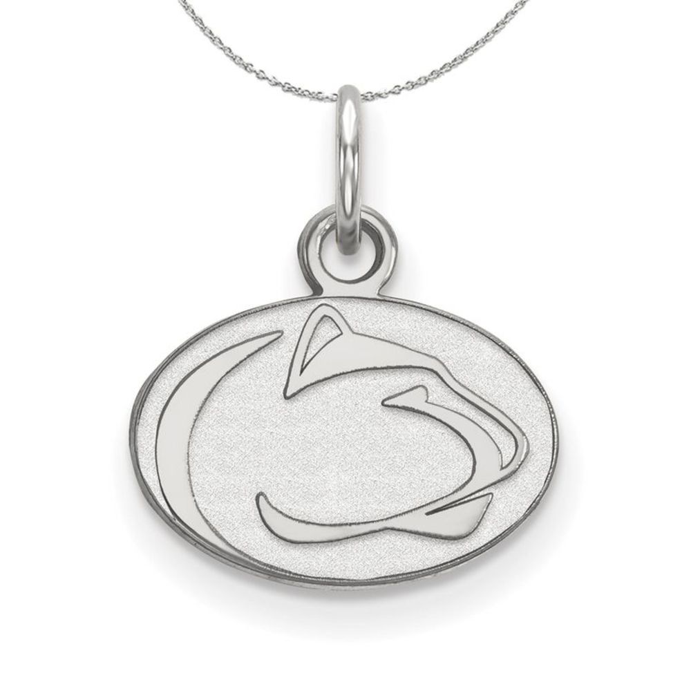 Sterling Silver Penn State XS (Tiny) Pendant Necklace - 18 Inch